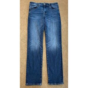 American Eagle Jeans Mens 32x34 Original Straight Whiskered Y2K Denim Airflex+